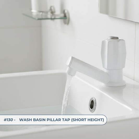 Wash Basin Pillar Tap (Short Height) - By Prayag