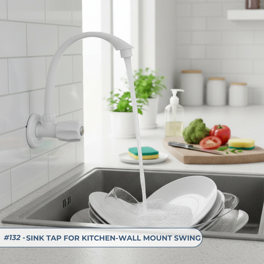 Sink Tap for Kitchen Wall Mount Foam Flow (Swing Tap) - By Prayag