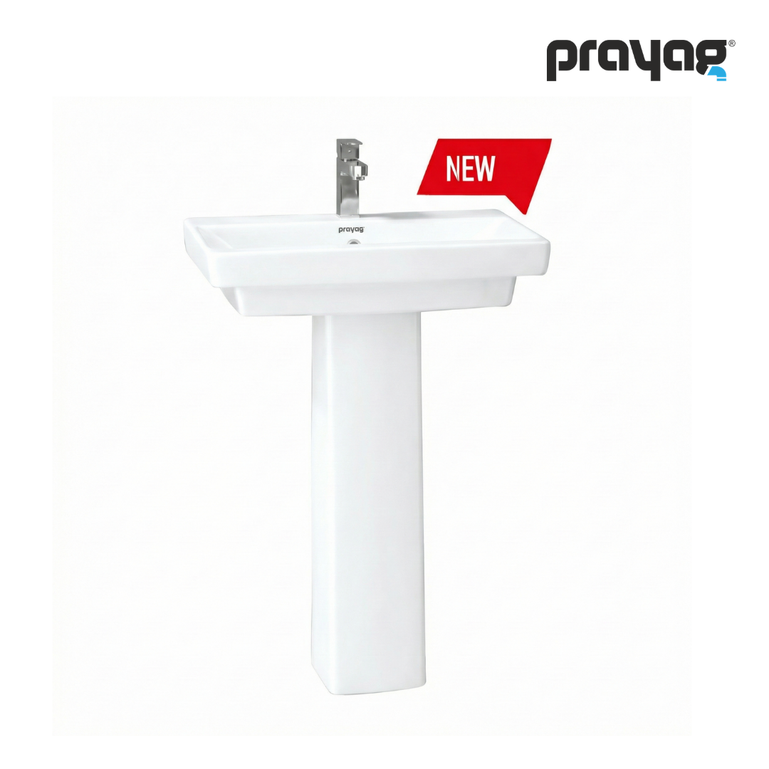 Prayag Prime Wash Basin with Pedestal