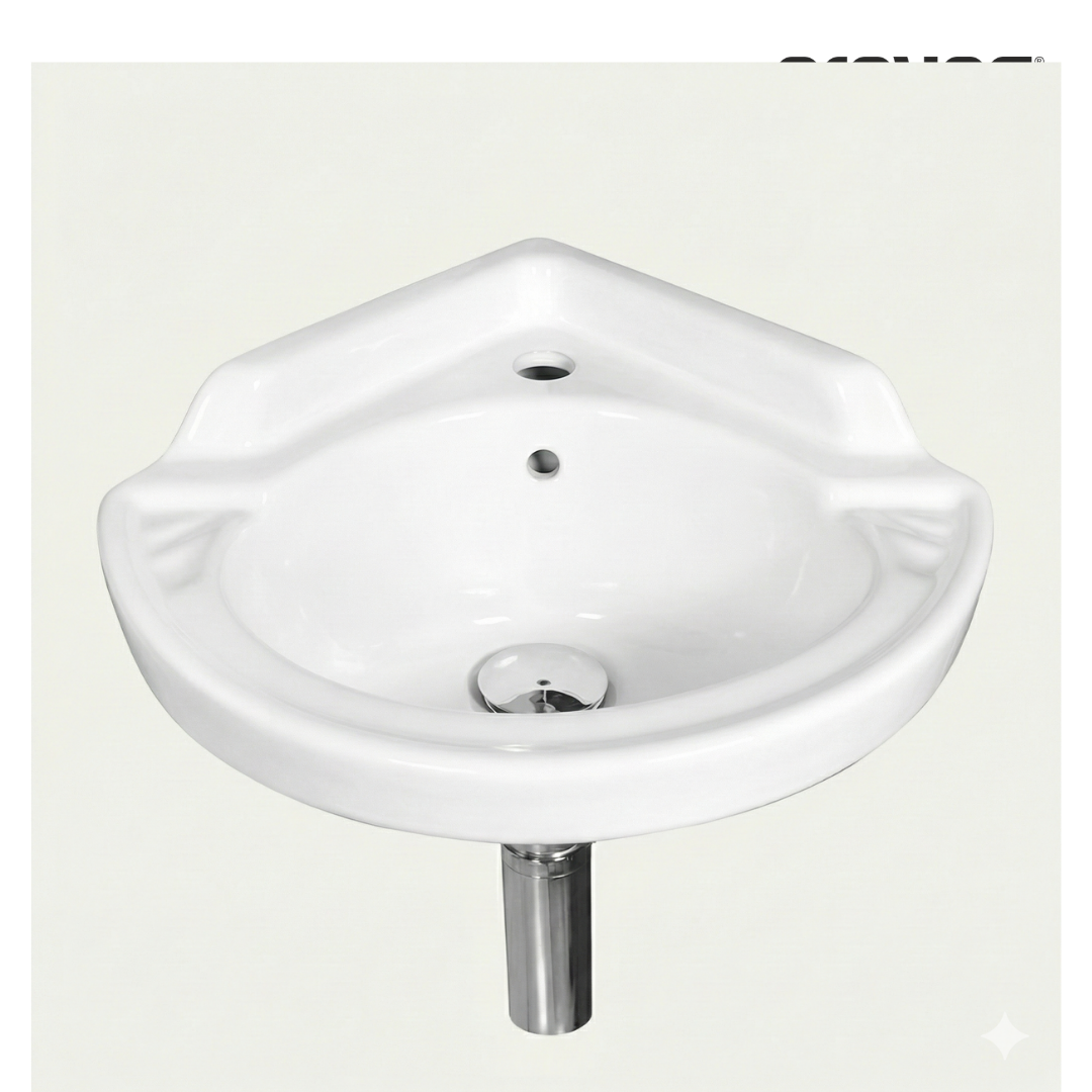 Prayag Linea Round Corner Wash Basin