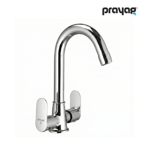 Prayag Brass Basin Mixer Hot and Cold Aspire
