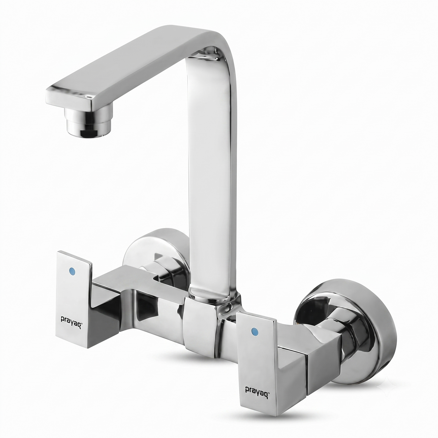 Sink Mixer Tap for Kitchen Wall Mount Foam Flow (Hot & Cold) Brass - By Prayag