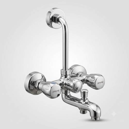 Prayag 3-in-1 Wall Mixer with Wall Flange Model 8580