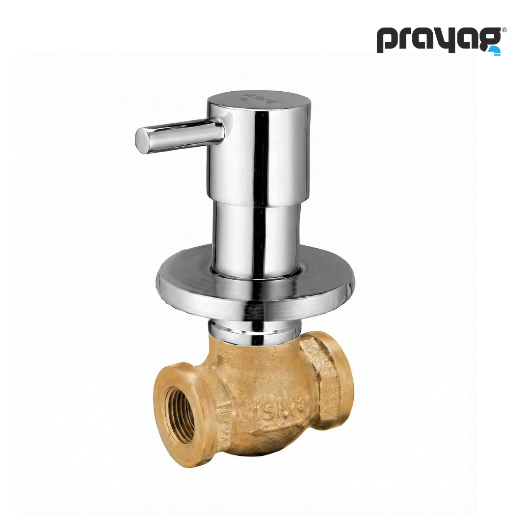 Concealed Stop Cock 15mm Brass - By Prayag