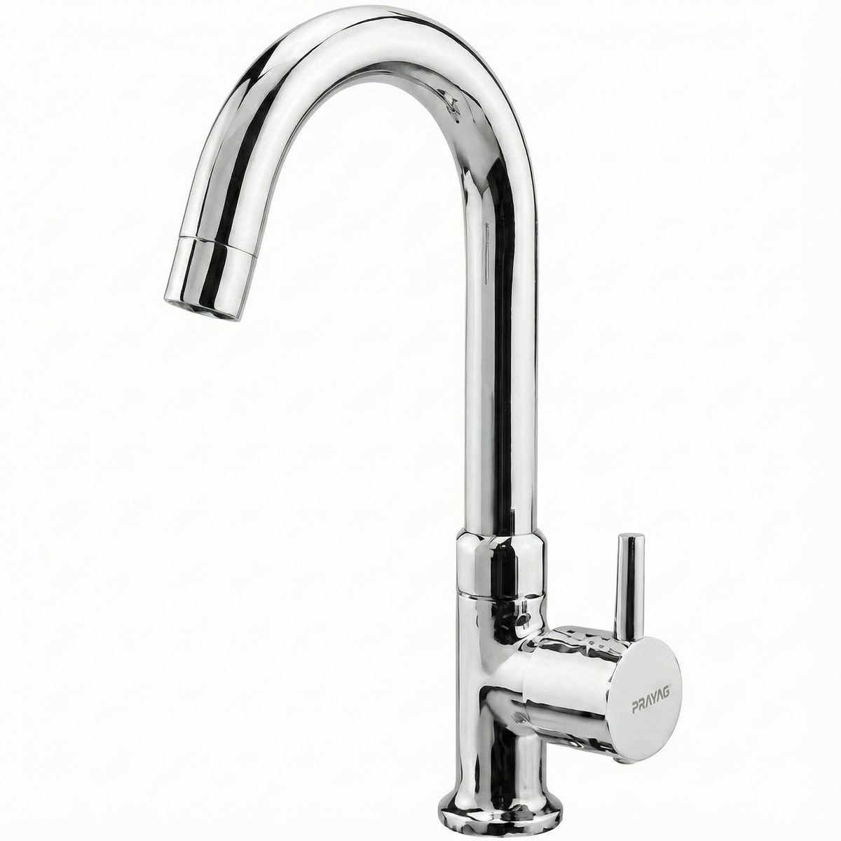 Prayag Swan Neck Table Mounted Brass Tap Laguna