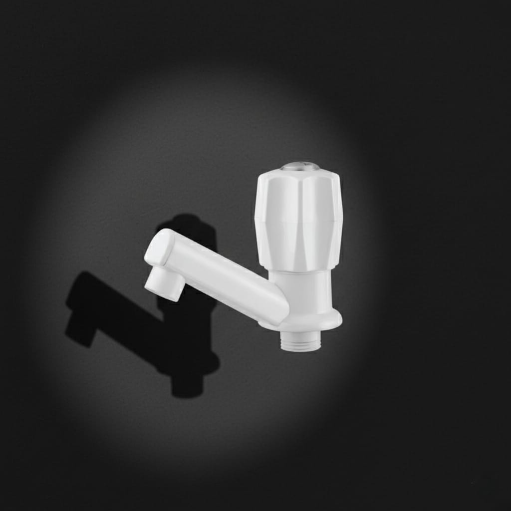 PRAYAG PTMT Bib Cock – 15mm (White)