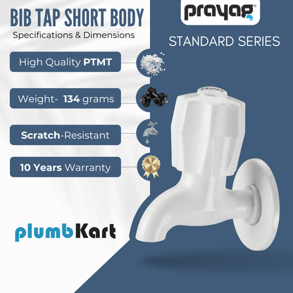 Bib Tap (Short Body) - By Prayag