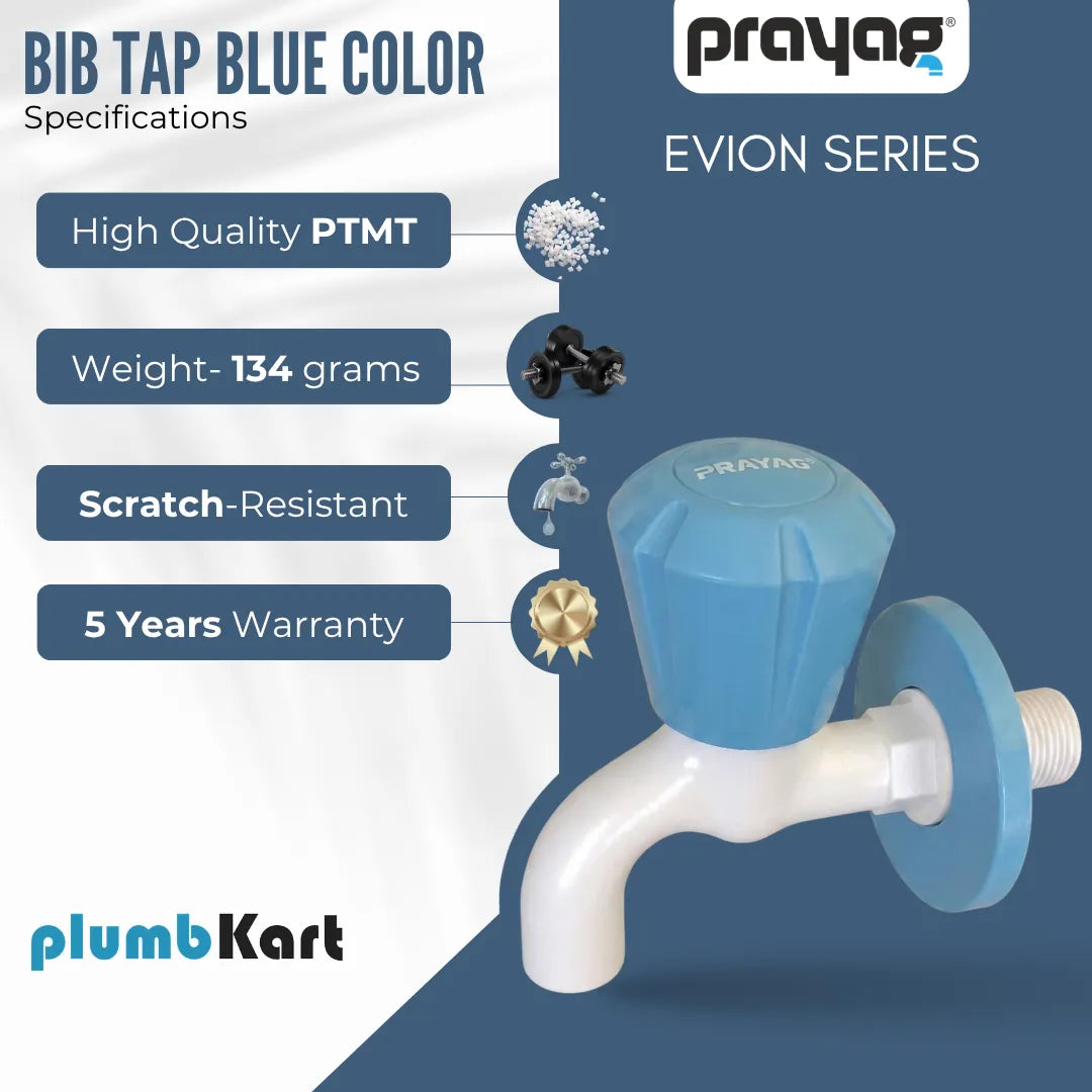 Bib Tap Blue Color - By Prayag