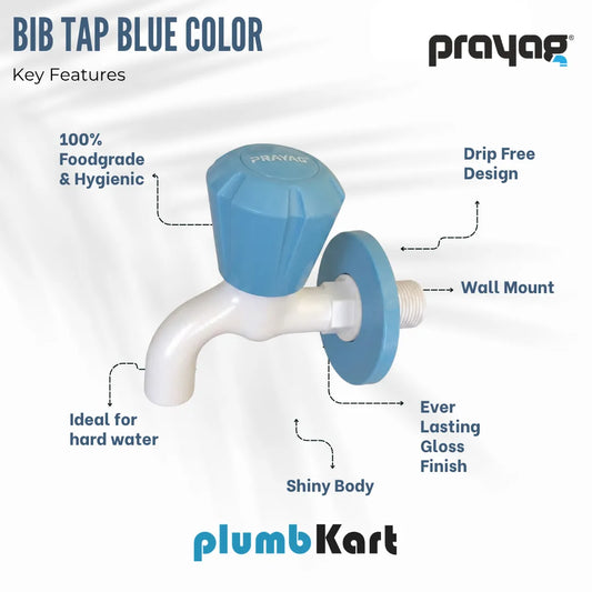 Bib Tap Blue Color - By Prayag