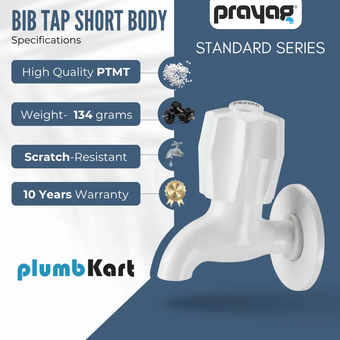Bib Tap (Short Body) - By Prayag