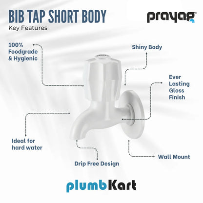 Bib Tap (Short Body) - By Prayag