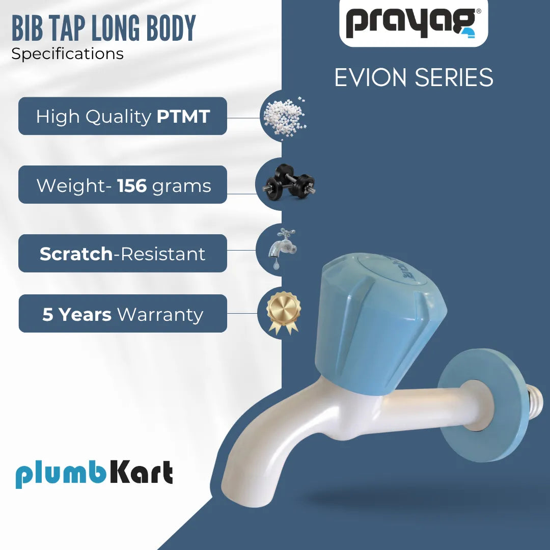 Long Body Bib Tap Foam Flow  - By Prayag