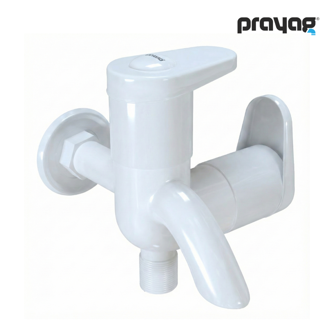 Two Way Bib Tap (Double Handle)  - By Prayag