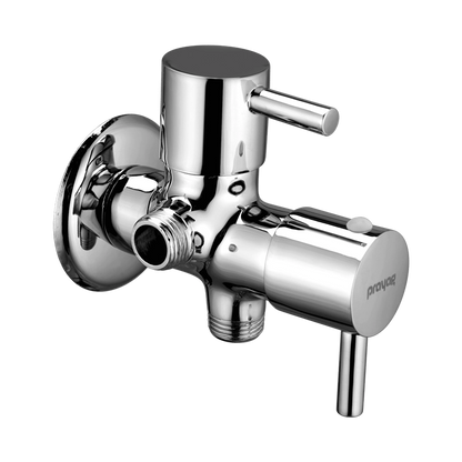 Two Way Bib Tap Foam Flow (Double Handle) Brass - By Prayag