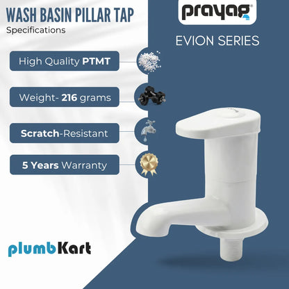 Wash Basin Pillar Tap - By Prayag