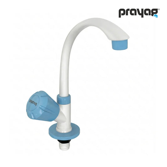 Sink Tap for Kitchen Table Mount Foam Flow (Swing Tap) Blue Colour - By Prayag