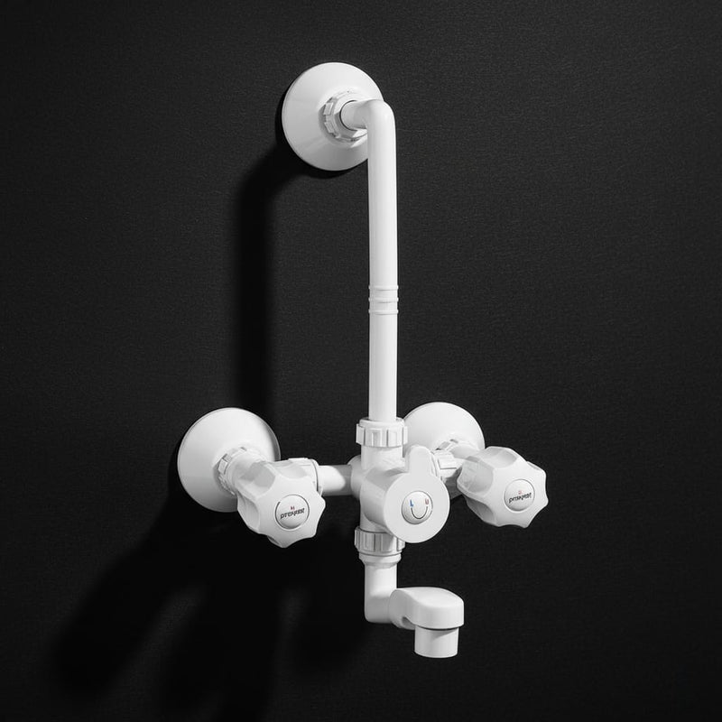 Wall Mixer Tap with L Bend Pipe (Foam Flow) (Hot & Cold)