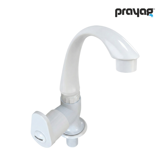 Pillar Tap Swan Neck Foam Flow (Swing Tap)  - By Prayag