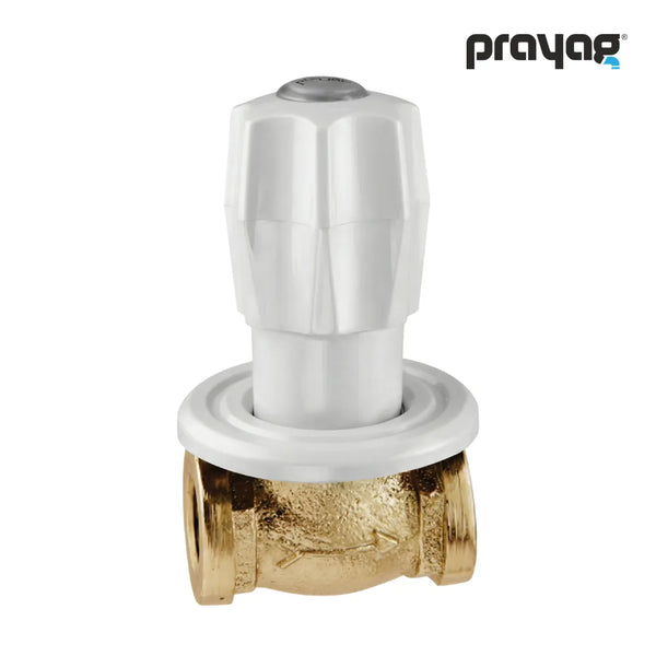 Concealed Stop Valve with Brass Body 20mm - By Prayag