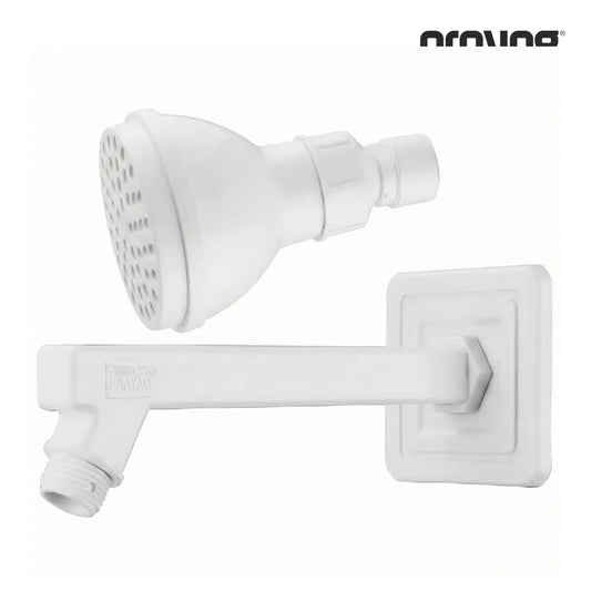 Overhead Shower 75mm + Shower Arm 225mm - By Prayag
