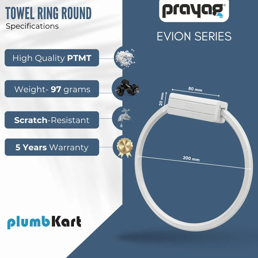 Towel Ring Round - By Prayag