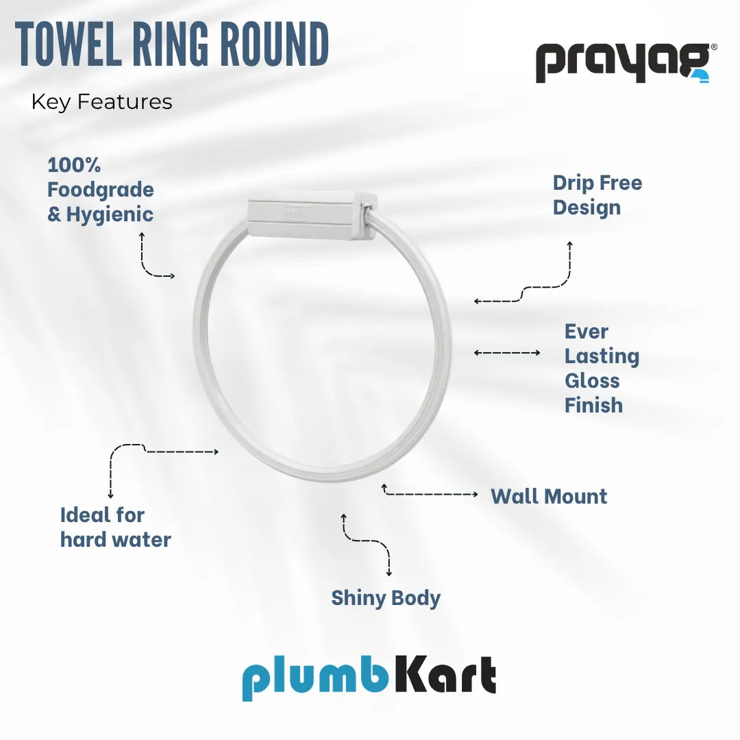 Towel Ring Round - By Prayag