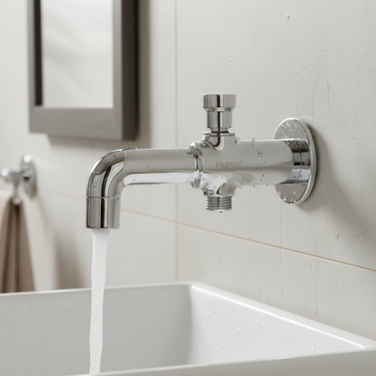 Washing Machine Tap with a Flange