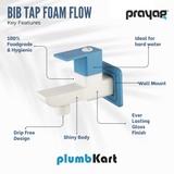 Bib Tap Foam Flow Blue Colour - By Prayag