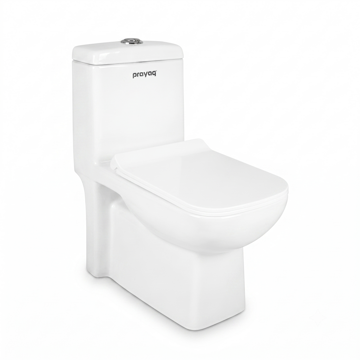Matrix One-Piece Western Commode with Flushing Kit - Prayag