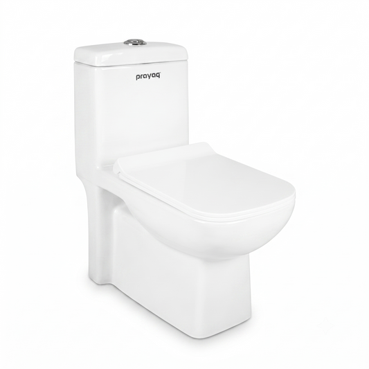 Matrix One-Piece Western Commode with Flushing Kit - Prayag