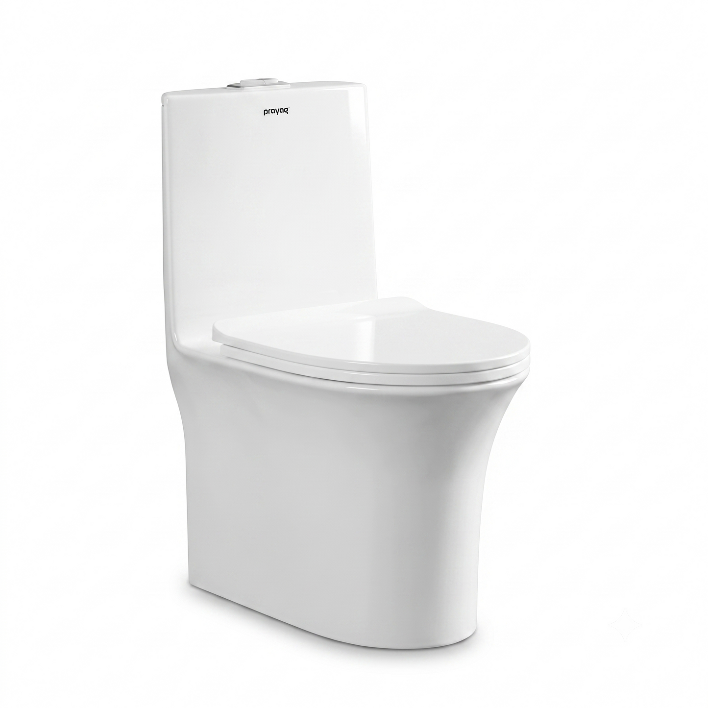 Diamond One-Piece Western Commode - Prayag