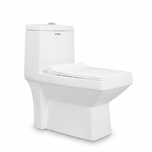 Artisian One-Piece Western Commode, Twin Flush - Prayag