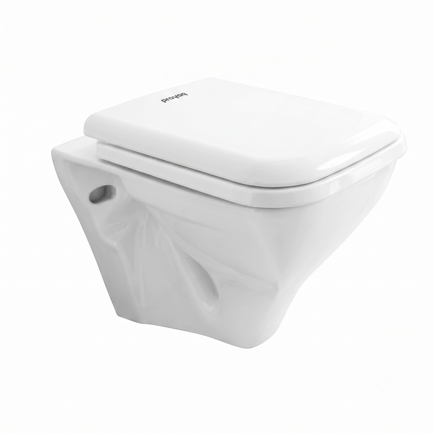 Waves Wall-Hung Commode with Soft-Close Seat - Prayag