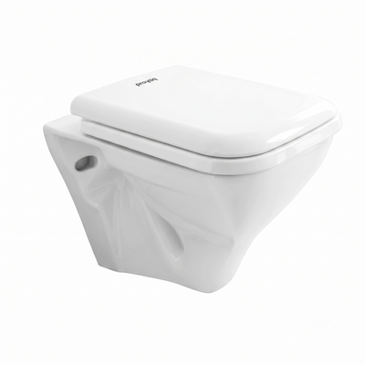 Waves Wall-Hung Commode with Soft-Close Seat - Prayag