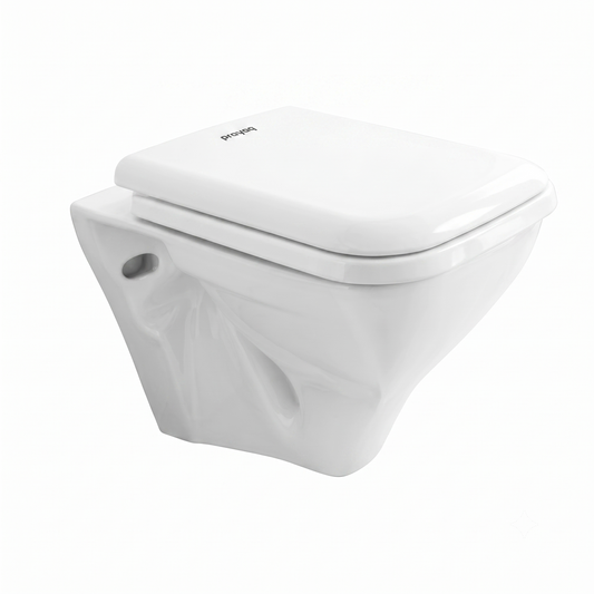 Waves Wall-Hung Commode with Soft-Close Seat - Prayag