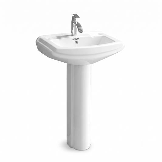 Daisy Wash Basin with Pedestal - Prayag