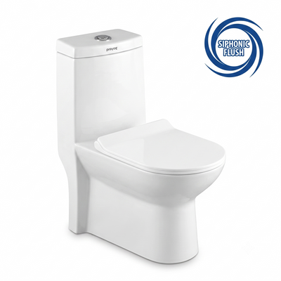 Urbona One-Piece Western Commode, Siphonic Flush - Prayag