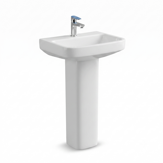 Lumina Wash Basin with Pedestal - Prayag