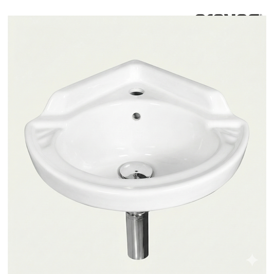 Prayag Linea Round Corner Wash Basin