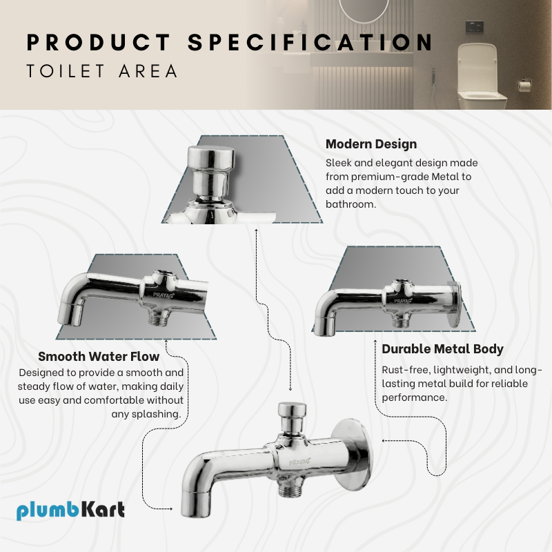 Washing Machine Tap with a Flange
