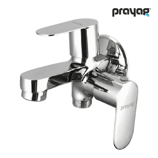 Two Way Bib Tap Foam Flow (Double Handle) Brass - By Prayag