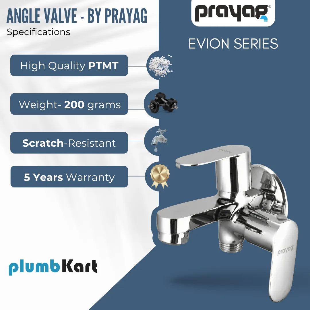 Two Way Bib Tap Foam Flow (Double Handle) Brass - By Prayag