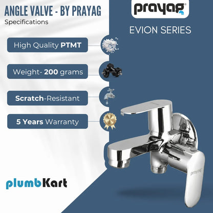 Two Way Bib Tap Foam Flow (Double Handle) Brass - By Prayag