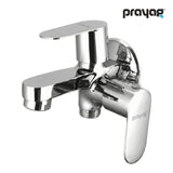 Two Way Bib Tap Foam Flow (Double Handle) Brass - By Prayag
