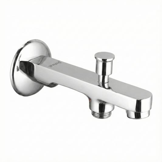 Bath Tub Spout Provision for Hand Shower with Flange Brass (Only Spout) - By Prayag