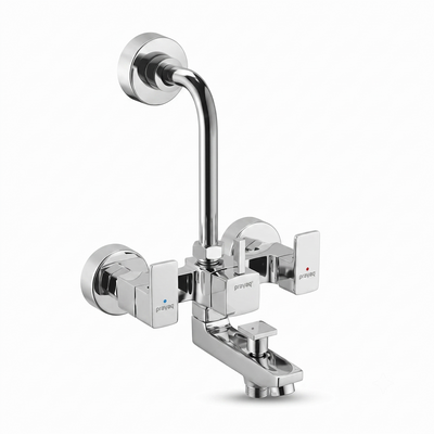 Wall Mixer 3 in 1 with Provision for Hand Shower & Head Shower Brass (Foam Flow) (Hot & Cold) - By Prayag