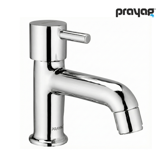 Wash Basin Pillar Tap (Short Height) Brass - By Prayag