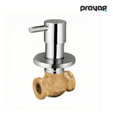 Concealed Stop Cock 15mm Brass - By Prayag