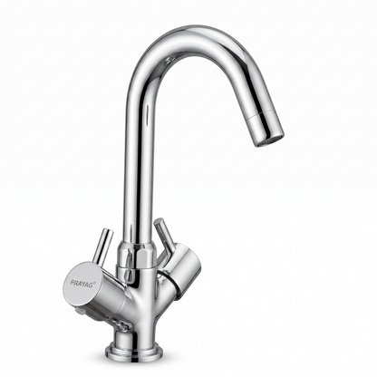 Prayag Centre Hole Basin Mixer Evian