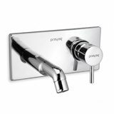 Single Lever Basin Mixer Wall Mount (Concealed) Brass - By Prayag